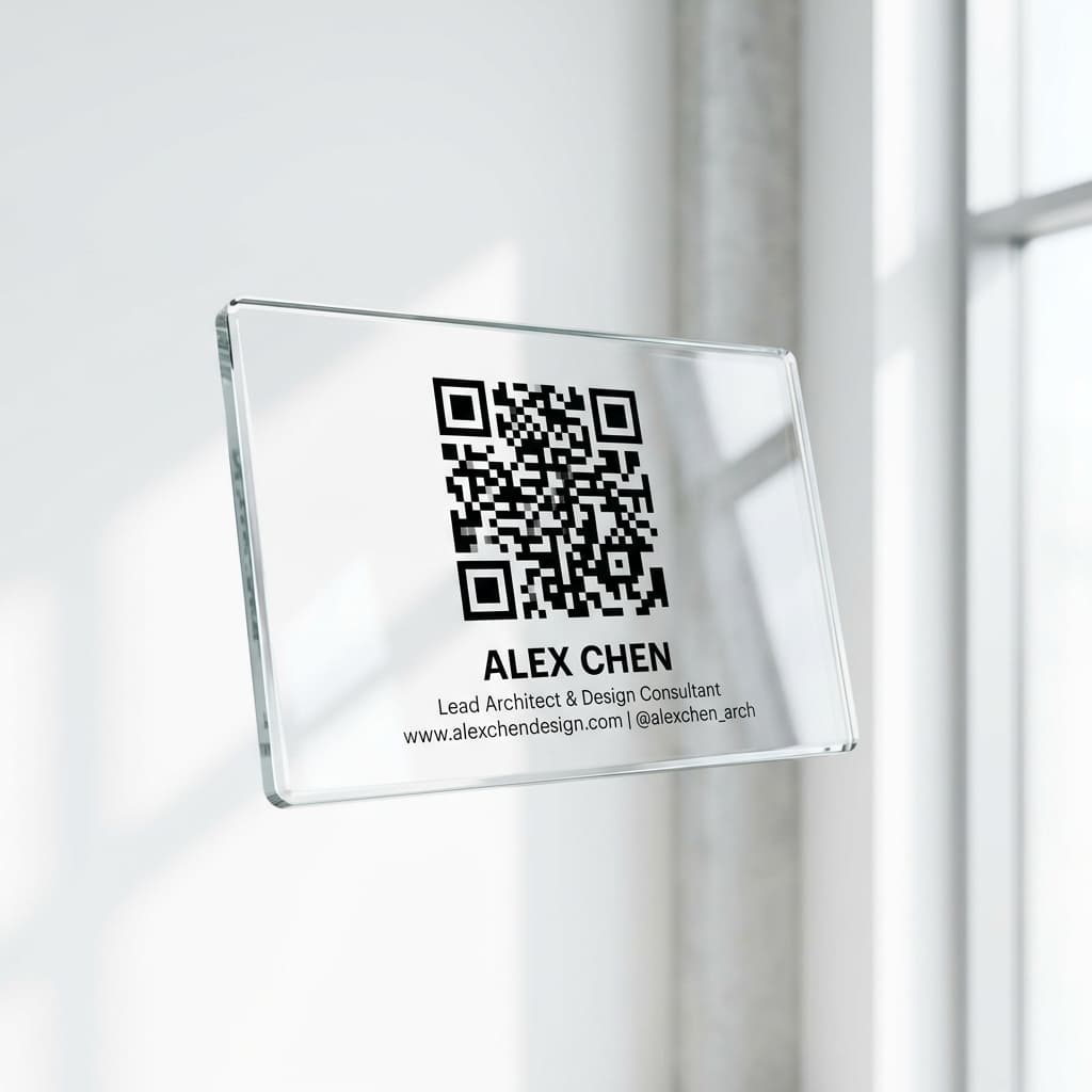 Glass Digital Business Card